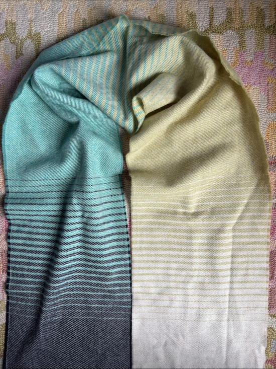 McNutt of Donegal Accessories - McNutt of Donegal Jasmine Ombré Merino Lambswool Scarf woven in Ireland NWT